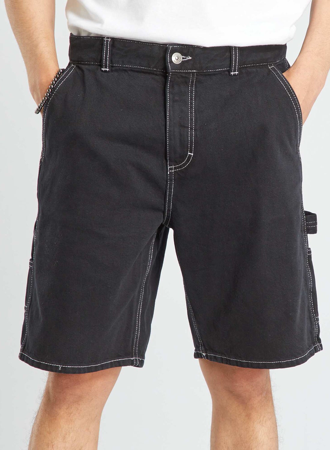 Denim Shorts With Multi Pockets